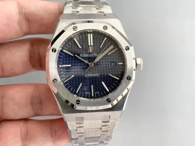 Audemars Piguet Royal Oak Blue Tapisserie Dial