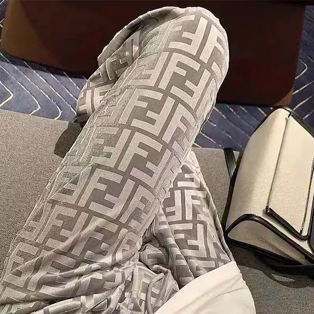 Fendi FF Logo Trousers Monogram Print