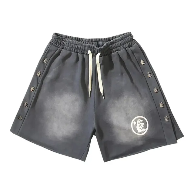Versace Logo-Embellished Shorts Medusa Studs