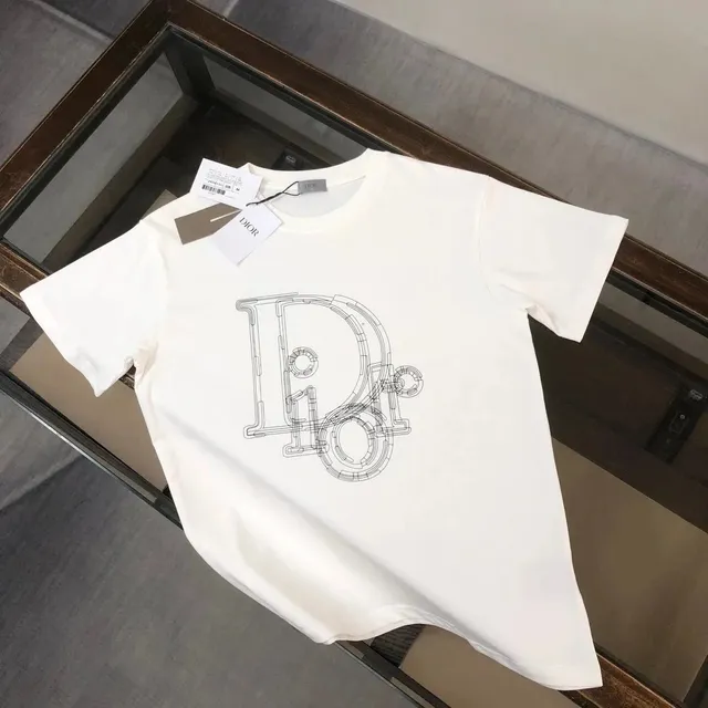 T-Shirt Dior Oblique Logo Print