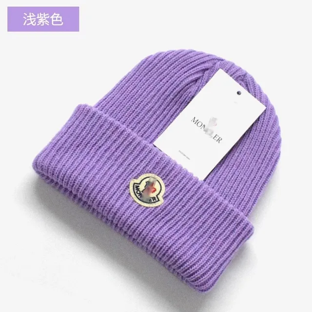 Moncler Ribbed Beanie Logo Patch