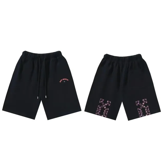 Off-White Arrow Shorts Black with Printed Arrows