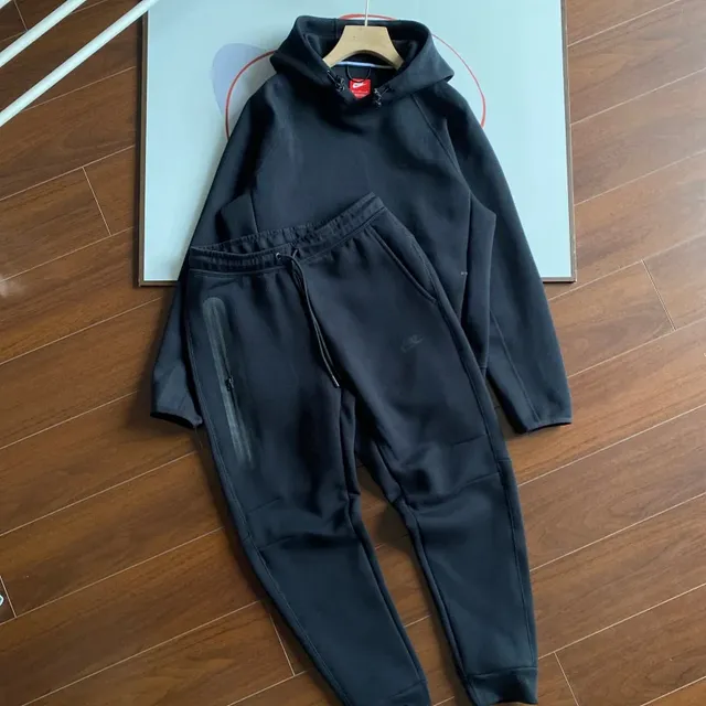 Nike Tech Fleece Hoodie and Joggers Black