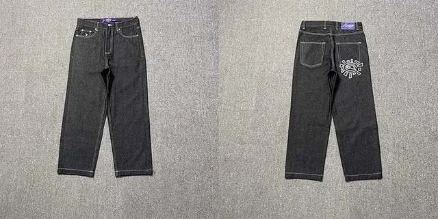 Denim Tears Relaxed Fit Jeans Sunburst Embroidery
