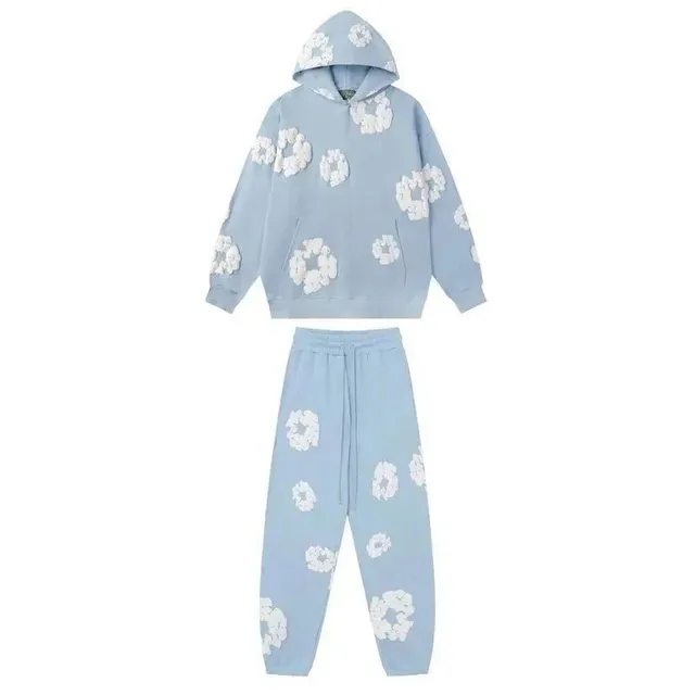 Gallery Dept. Floral Hoodie and Jogger Set Cloud Print