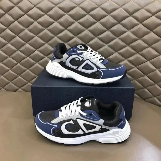 Dior Goggle Sneaker Navy Grey Logo