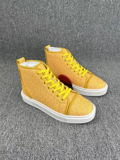 Christian Louboutin Louis Junior Yellow Monogram