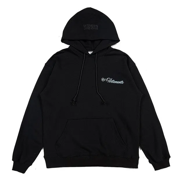 Vetements Hoodie Embroidered Logo