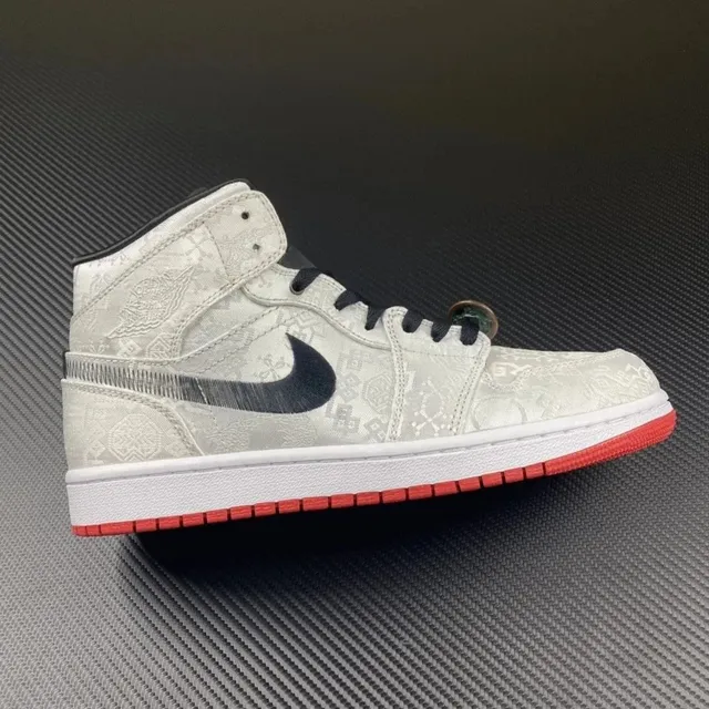 莞产 AJ1 MID 白丝绸