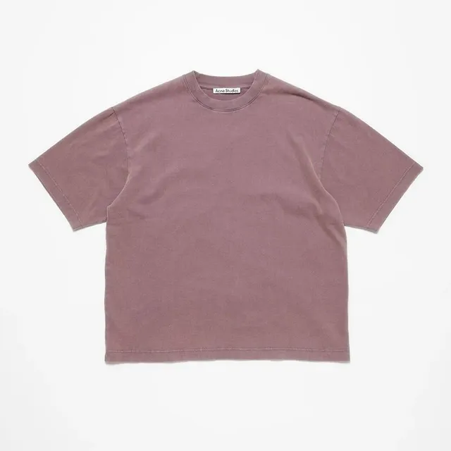 Acne Studios Cotton T-Shirt Washed Mauve
