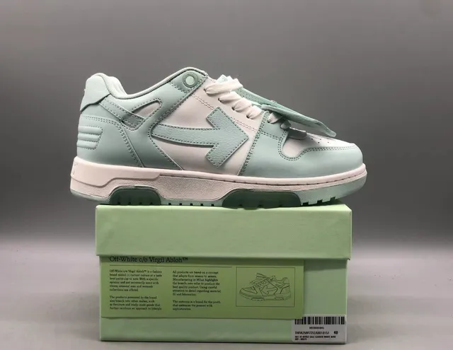 Off-White c/o Virgil Abloh Low Office Call Leather White Mint