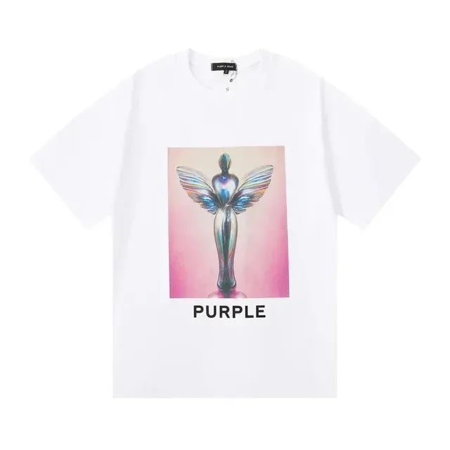 Purple Brand Graphic Tee Angel Print