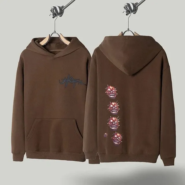 Skull Print Hoodie