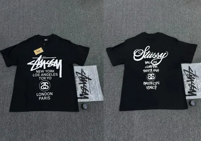 Stüssy Graphic T-Shirt World Cities Print