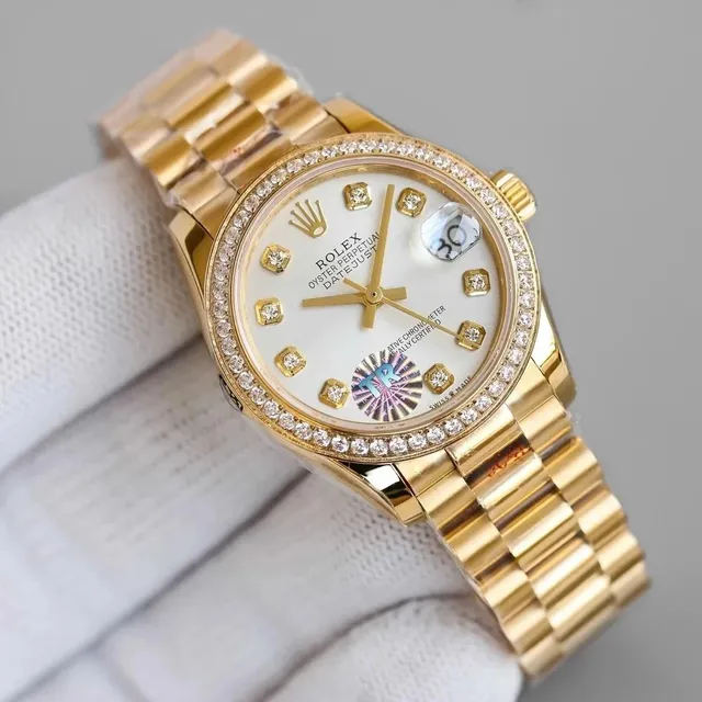 Rolex Datejust Diamond Bezel with Custom Dial
