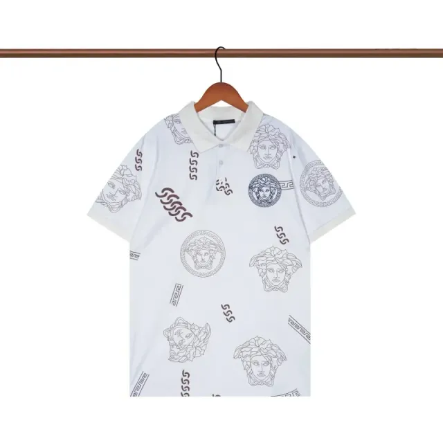 Versace Polo Shirt Medusa Print