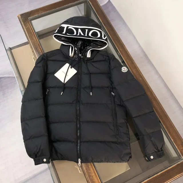 Moncler Down Jacket Logo Hood
