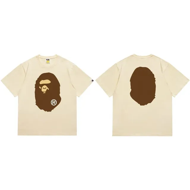 BAPE Shark Tee Brown Ape Head