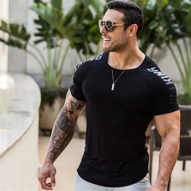 Short-Sleeve T-Shirt Shoulder Logo Print