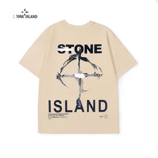 Stone Island T-Shirt Compass Logo Print