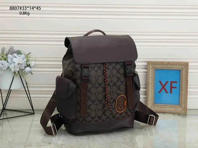 Coach Rucksack Backpack Signature Canvas
