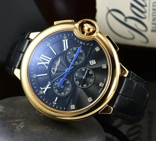 Cartier Ballon Bleu Chronograph Diamond Hour Markers
