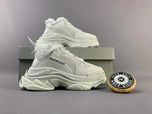Balenciaga Triple S Fur Trim