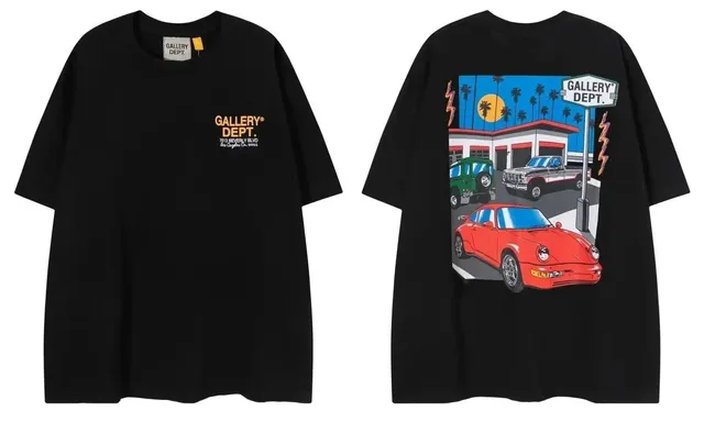Gallery Dept. Graphic Tee Porsche Gas Station Print
