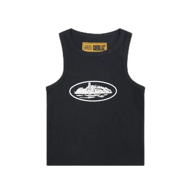 Corteiz Ribbed Tank Top Guerrilla Logo