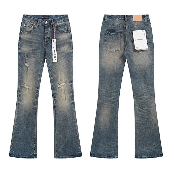 Flared Jeans Distressed Wash