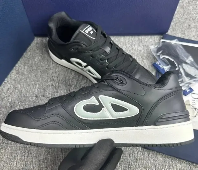 Dior B22 Black with Grey Logo