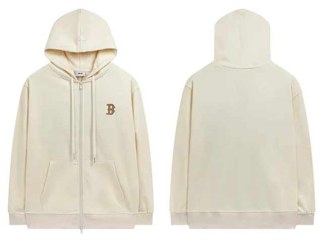 BAPE Zip-Up Hoodie Embroidered B Logo