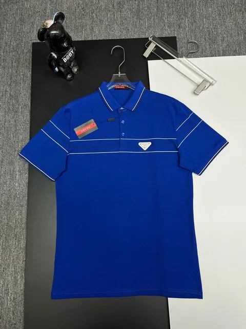 Prada Polo Shirt Triangular Logo
