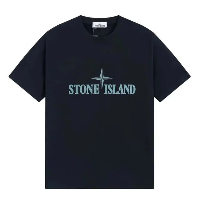 Stone Island Logo T-Shirt Embroidered Compass Rose