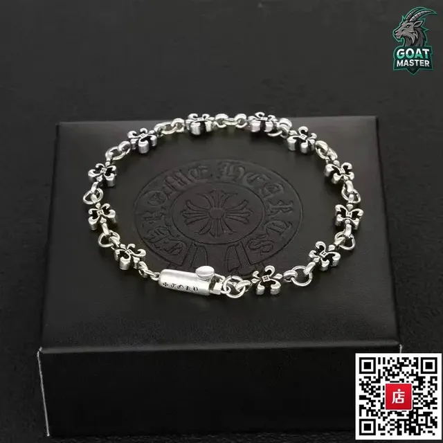 Chrome Hearts Cross Link Bracelet Classic Cross Motif