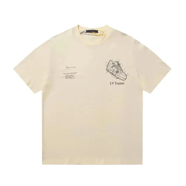 Louis Vuitton LV Trainer T-Shirt Sneaker Blueprint Print
