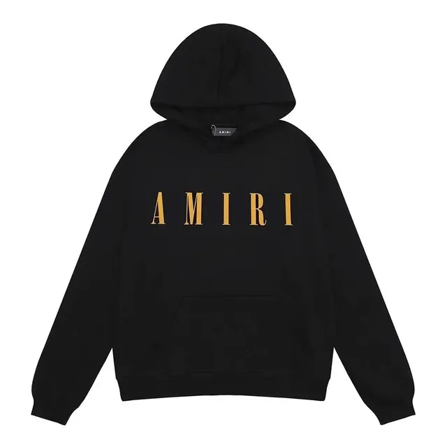 Amiri Logo Hoodie Gold Lettering