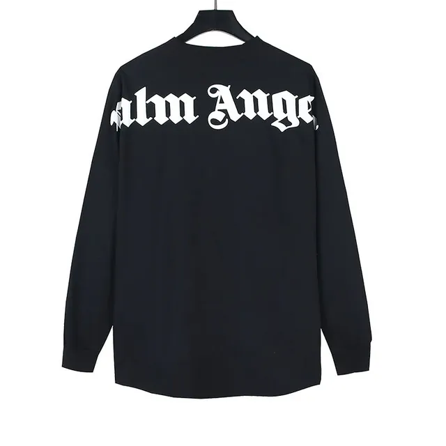 Palm Angels Long-Sleeve Tee Gothic Logo