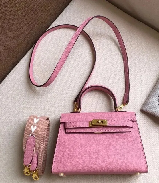 Hermès Kelly Mini II Rose Sakura Epsom