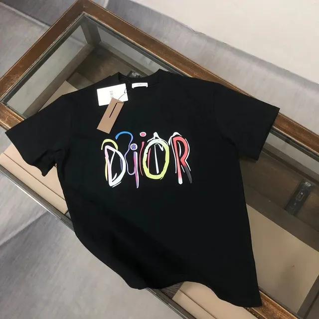Dior T-Shirt Multicolor Graffiti Logo