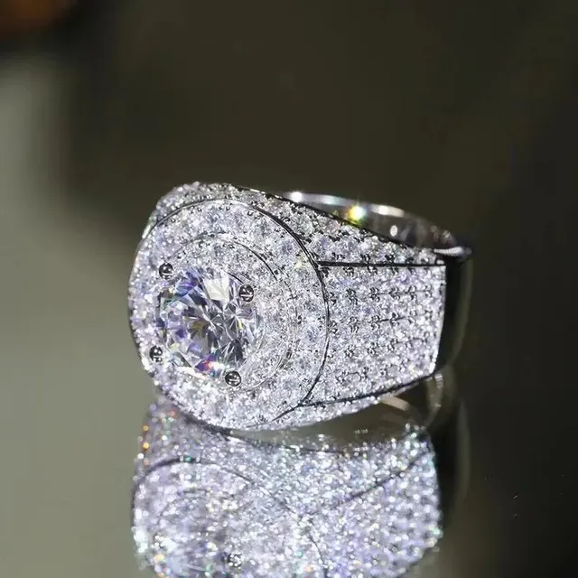 Cocktail Ring Pave-Set Diamond