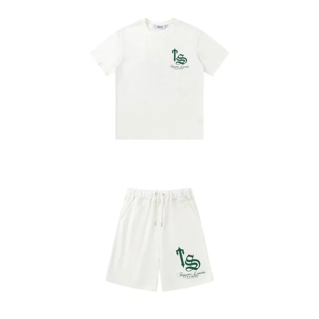 Trapstar T-Shirt and Shorts Set Green Logo