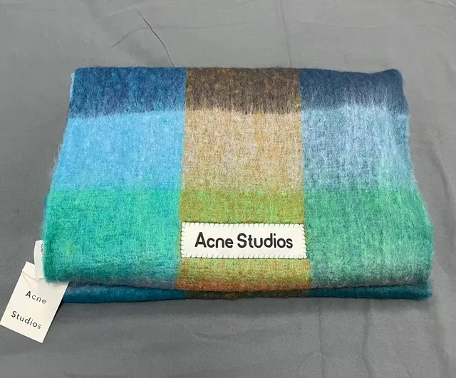 Acne Studios Checkered Scarf Multi-Color Block