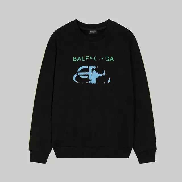 Balenciaga Crewneck Sweatshirt Distressed Logo Print