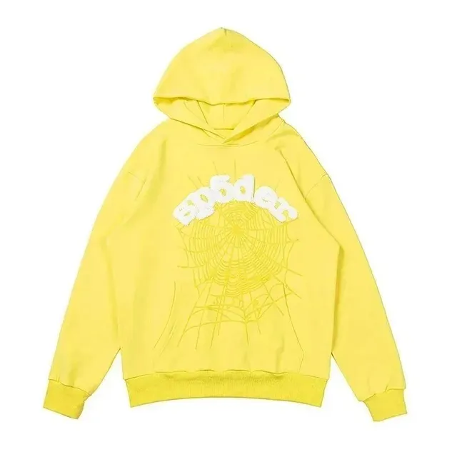 Sp5der Hoodie Spiderweb Embroidery