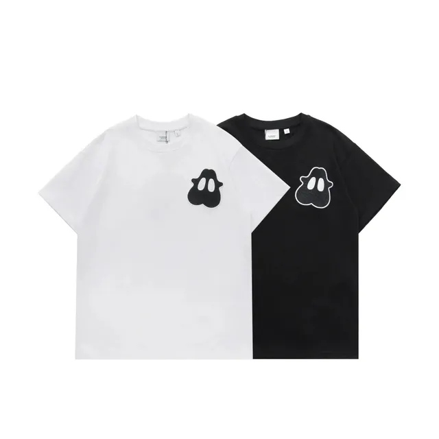 Burberry Ghost Logo T-Shirt Contrast Ghost Embroidery