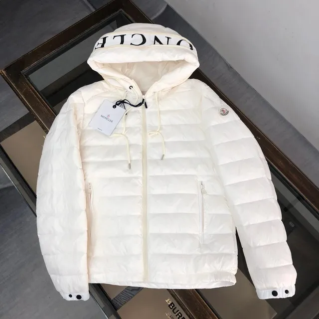 Moncler Quilted Hooded Jacket Logo Hood