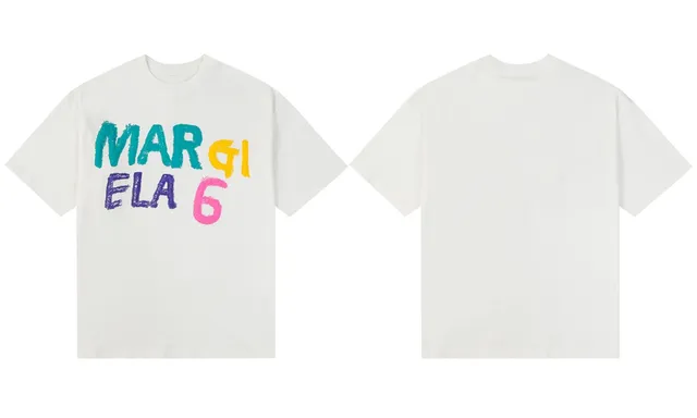 Maison Margiela Graphic Tee Multicolor Logo Print