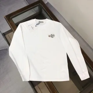 Moncler Long-Sleeve Tee Embroidered Logo