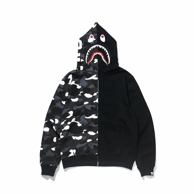BAPE Shark Hoodie Split Camo